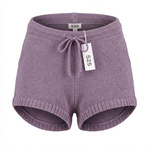 525 America Women's Lavender Knit Shorts